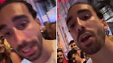 Watch odd moment Cucurella threatens to knock streamer's teeth out at Euro party