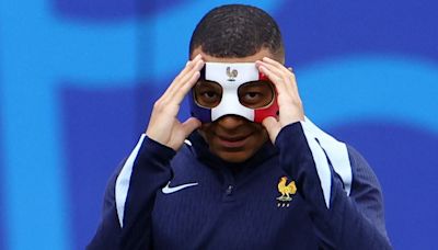 Kylian Mbappe is set to join exclusive list of masked players at Euros