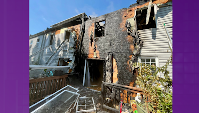 WATCH: Around 100 first responders battle house fire in Northeast DC in heat wave