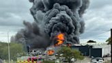 Fire crews battle huge blaze at Houston Industrial Estate in Livingston