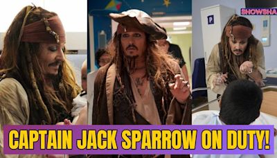 Johnny Depp Dresses Up As Captain Jack Sparrow To Surprise Kids At A Children's Hospital | N18G - News18