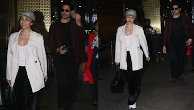 Kiara Advani in her blazer, velvet pants and Rs 6,54,969 Balenciaga bag at Mumbai airport proves she’s a fashionista on the go