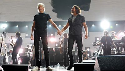 Remembering Eddie Vedder's rousing cameo with Roger Waters at the Sandy Relief concert