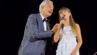 Andrea Bocelli sings with Virginia Bocelli in 30th anniversary concert footage