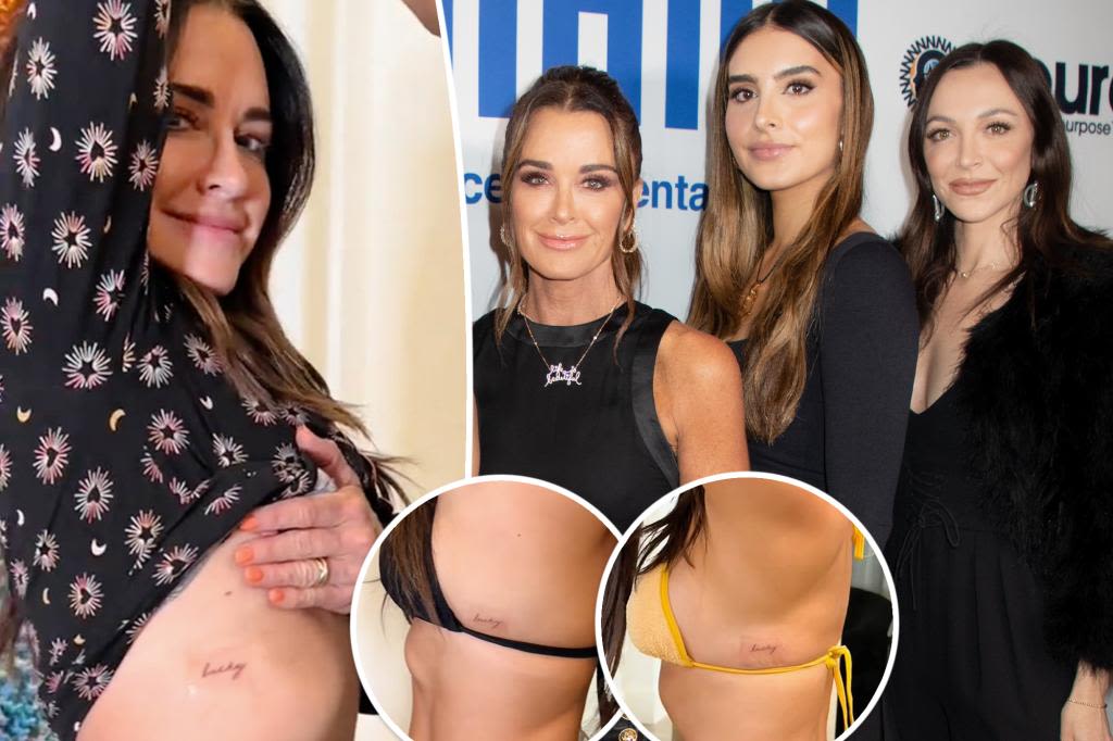 Kyle Richards gets matching tattoo with daughters Farrah and Sophia: ‘Lucky’