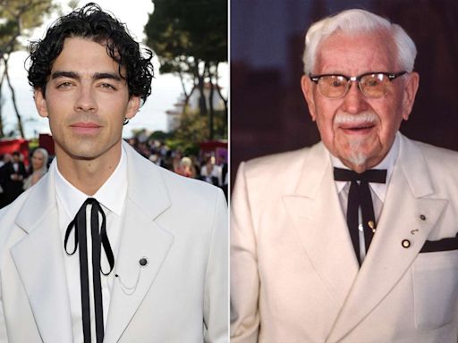 Fans are Comparing Joe Jonas’ Cannes Look to KFC’s Colonel Sanders — and the Singer Just Co-Signed