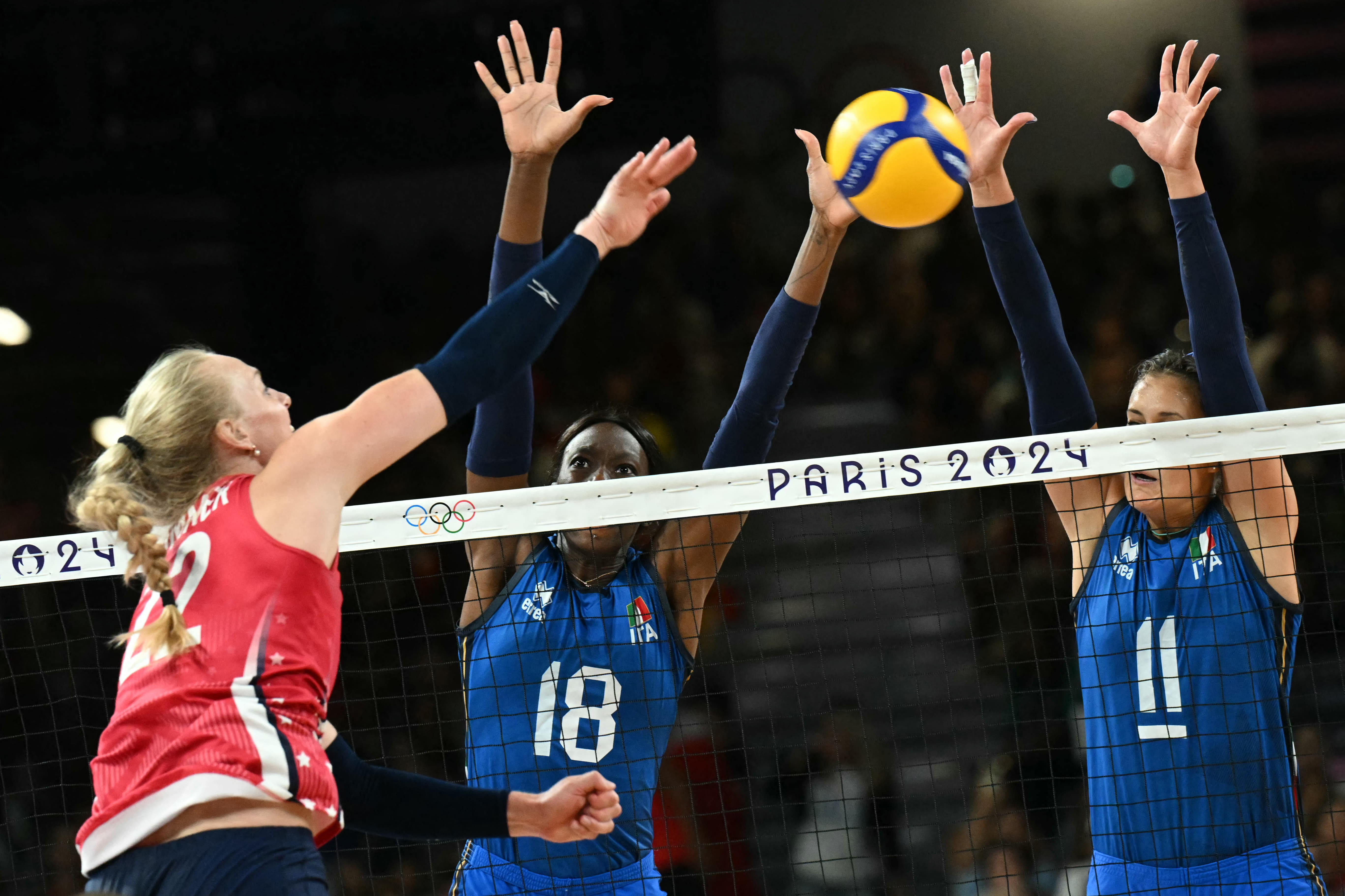 Paris Olympics: U.S. women's volleyball loses to dominant, history-making Italy team, takes silver