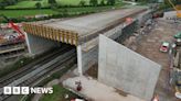 Beams installed on new HS2 rail bridge near Kenilworth