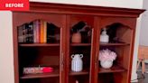 A Dated Brown Cabinet Is Unrecognizable After the Cutest DIY Makeover