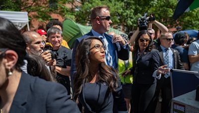 House Oversight Committee Republicans visit U-Yard encampment