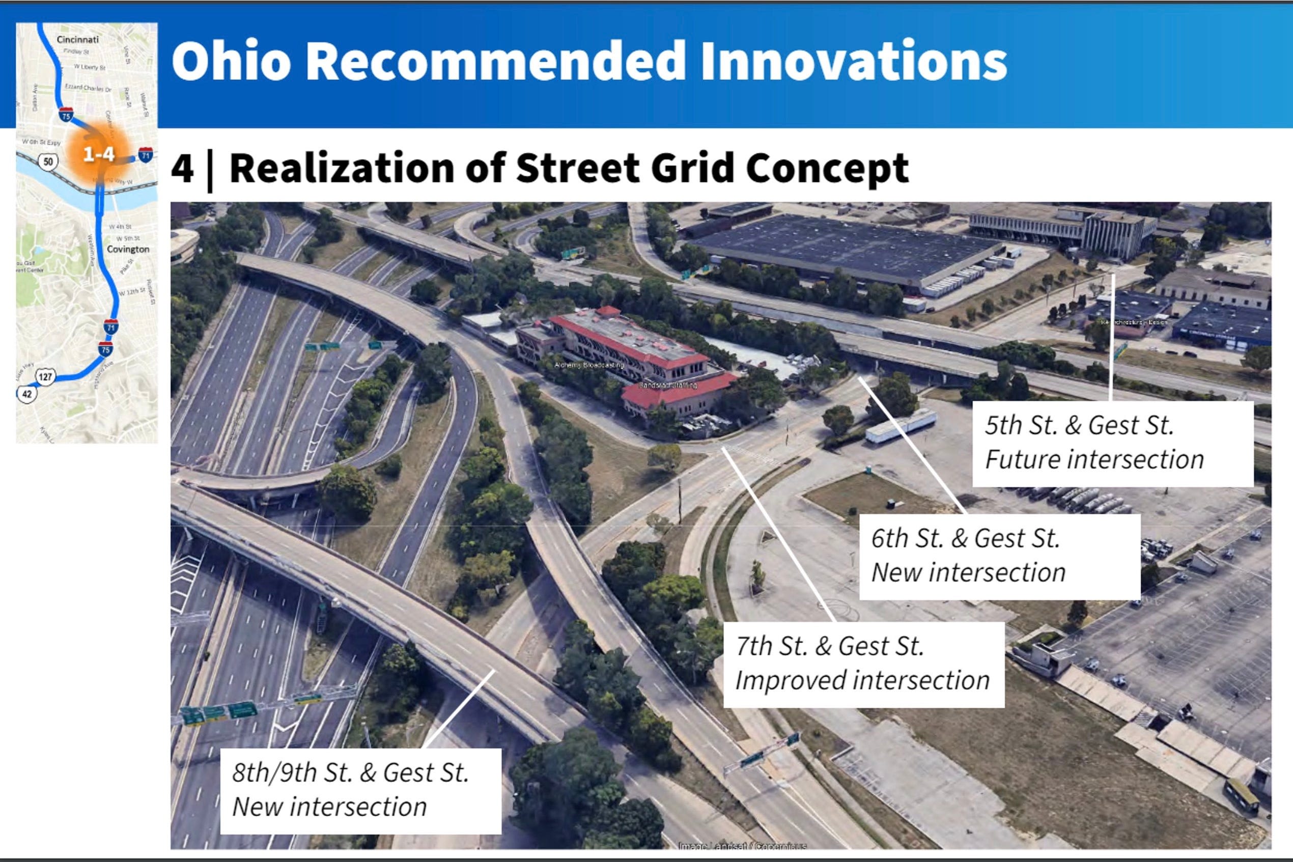 Brent Spence Bridge project brings grid to Cincinnati area, I-71/75 adjustments for KY