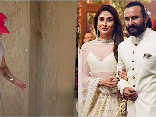 Saif Ali Khan brings Kareena Kapoor Khan's tattoo back on his forearm, fans react with heart emojis | Hindi Movie News - Times of India