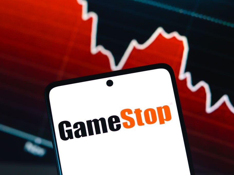 GameStop craters as earnings show sales falling and profits driven mostly by its huge cash pile