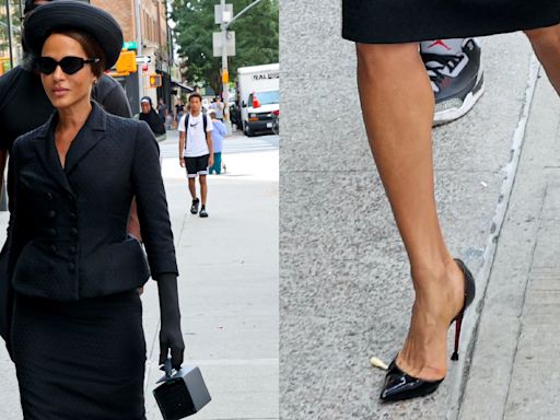 Nicole Ari Parker Goes Vintage Chic in Christian Louboutin Pumps While Filming Season 3 of ‘And Just Like That’