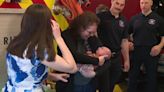 Dispatcher, firefighters reunited with baby they helped deliver