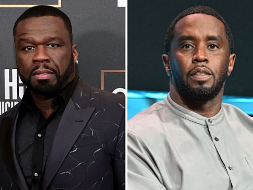 50 Cent's reaction to Diddy's son's diss track goes viral