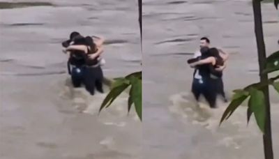 Video| Murieron tras quedar atrapados en la crecida de un río en Italia: testigos grabaron el último abrazo - Diario Río Negro