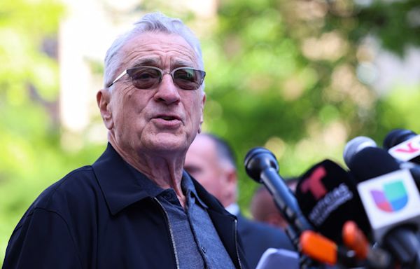 Robert De Niro calls Donald Trump a 'clown' outside hush money trial courthouse