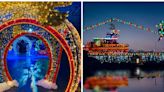 USS Midway se cubre de luces navideñas para el evento 'Jingle Jets'