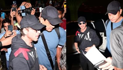 Video: SRK gets mobbed at Mumbai airport as fans throng to get clicked, netizens say...