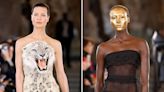 Photos show the controversial Schiaparelli runway where models wore realistic animal heads on their dresses