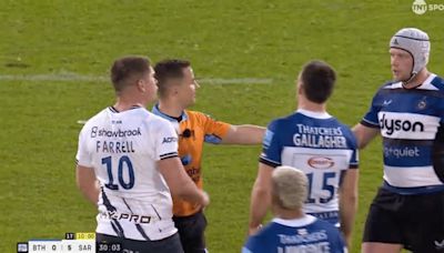 Owen Farrell Conduct Towards Referee Led To Angry Exchange With Bath Player