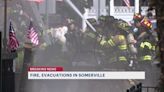 Multialarm fire forces evacuation of some Somerville businesses