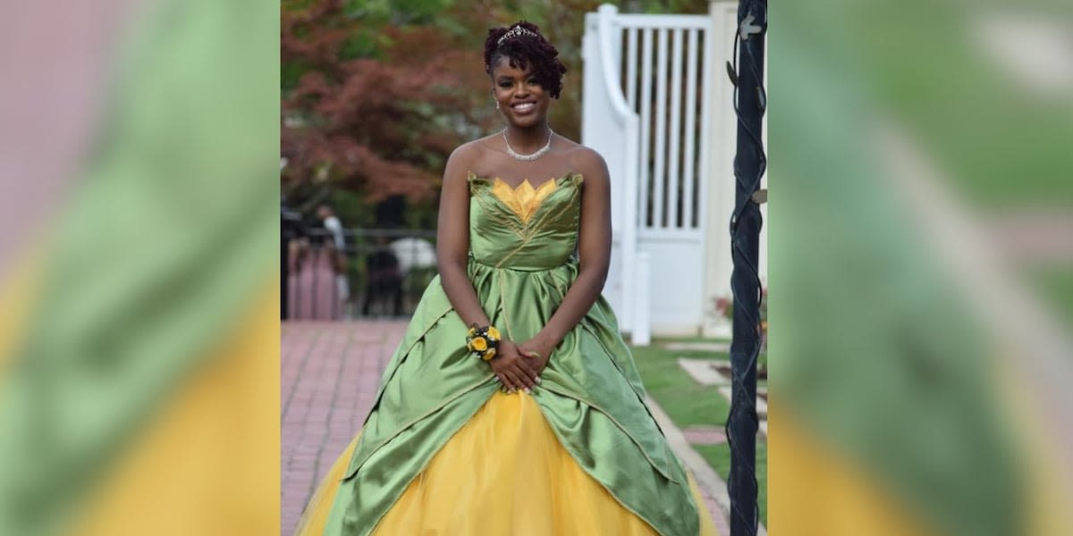 ‘It’s more than just a dress’: High school senior designs prom dress inspired by ‘The Princess and the Frog’