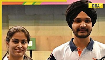 Paris Olympic 2024: Manu Bhaker, Sarabjot Singh win bronze in 10 m air pistol mixed event