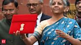 6 Budgets, 6 sarees: Decoding Nirmala Sitharaman's Budget saree looks - 2024: Blue saree