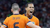 Virgil van Dijk reacts to facing England in Euro 2024 semi-final