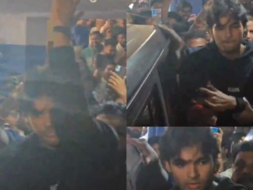 Pawan Kalyan's Son Akira Nandan Looks Upset, Pulls Away His Arm After Fans Mob Him; Video Goes Viral - News18