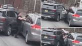 Driver crushed between 2 vehicles during road-rage fight in middle of Cross Bronx Expressway, wild video shows