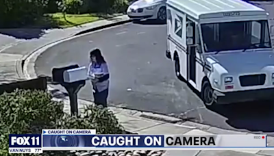 Video captures Northern California postal worker robbed at gunpoint in daylight