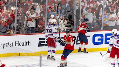 Panthers rally from two-goal deficit but fall in overtime to go down 2-1 in series to Rangers