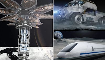 Is THIS how Moon will look in 2050? 3D-printed homes, nuclear plants & railway