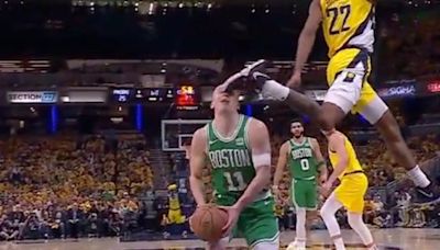 Sangre, patadas, empujones, manotazos… un Pacers-Celtics de lo más caliente