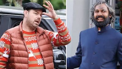 Danny Dyer and Big Bang Theory star pictured on set of blockbuster Christmas film for first time