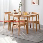 下殺 原始原素全實木餐桌現代簡約小戶型吃飯桌子北歐餐桌椅組合F6111*熱賣