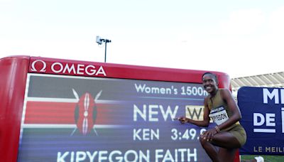 Faith Kipyegon avisó que va por todo a los Juegos Olímpicos con otro récord mundial en los 1500 metros que asombra al atletismo