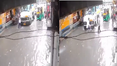 On Cam: Tanker Crushes Man To Death Following Argument Over Splashed Water In Delhi's Sangam Vihar