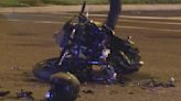 Suburban motorcycle driver in critical condition after crash