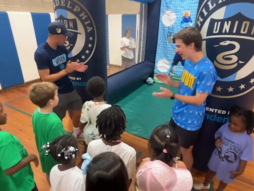 Philadelphia Union players bring a bright spot to kids with cancer and their siblings at Sunrise Day Camp