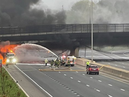 I-95 crash, fire in Norwalk, Connecticut shuts down all lanes "for an extended period"