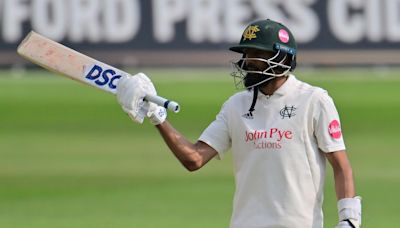 Hameed ton keeps Notts in hunt with Lancashire