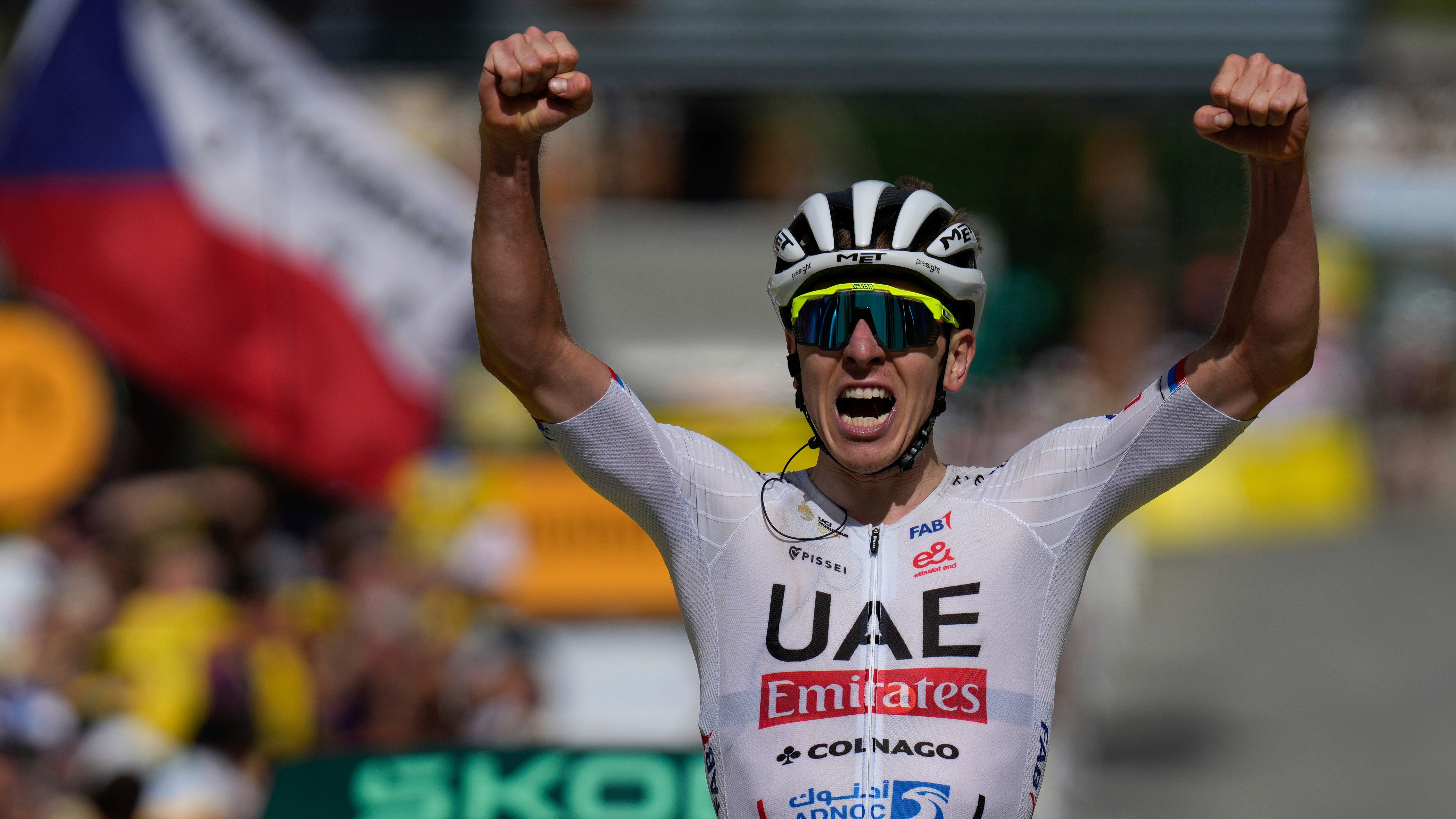 Tadej Pogacar takes Tour de France lead after dominant stage four victory