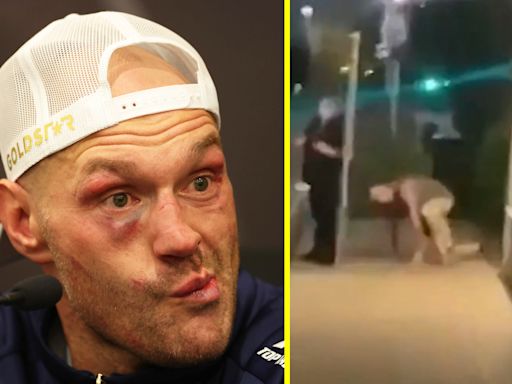 Tyson Fury breaks silence on video of himself falling over on drunken night out