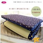 日式和風/大自然藺草墊(6*6.2尺) 4CM /加大/攜帶型床墊(可拆洗)免用床包，省錢又方便。