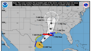 Tropical Storm Warning Issued for South MS due to Tropical Storm Francine - WXXV News 25