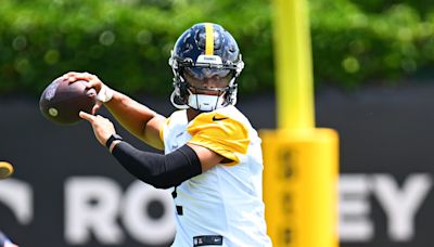Steelers QB Justin Fields ends ‘up and down’ training camp practice on high note